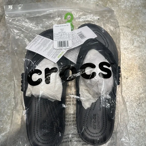 CROCS Shoes Classic All Terrain Flip Black Noir Crocs Poshmark